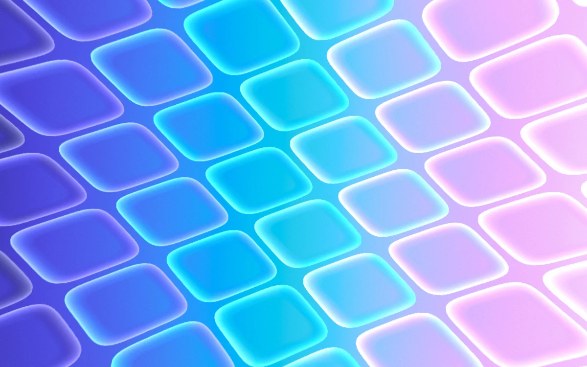 Lozenge: Rounded panes with real gaps, seen slightly from below.